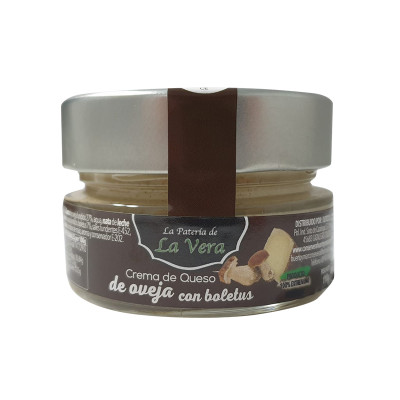 Crema de queso de oveja con bolétus