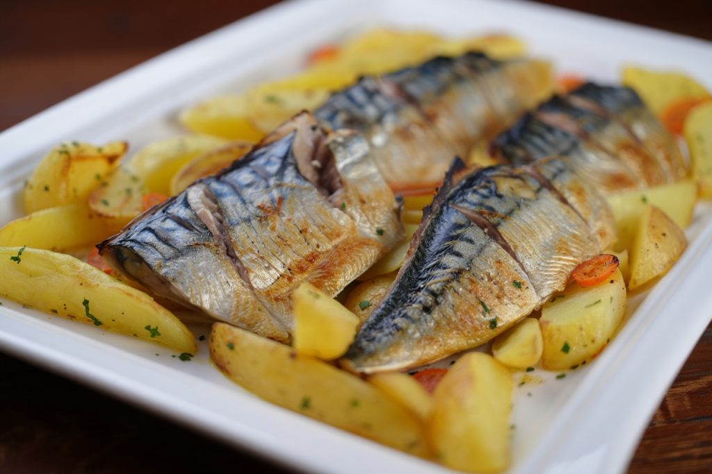 Palometas con patatas